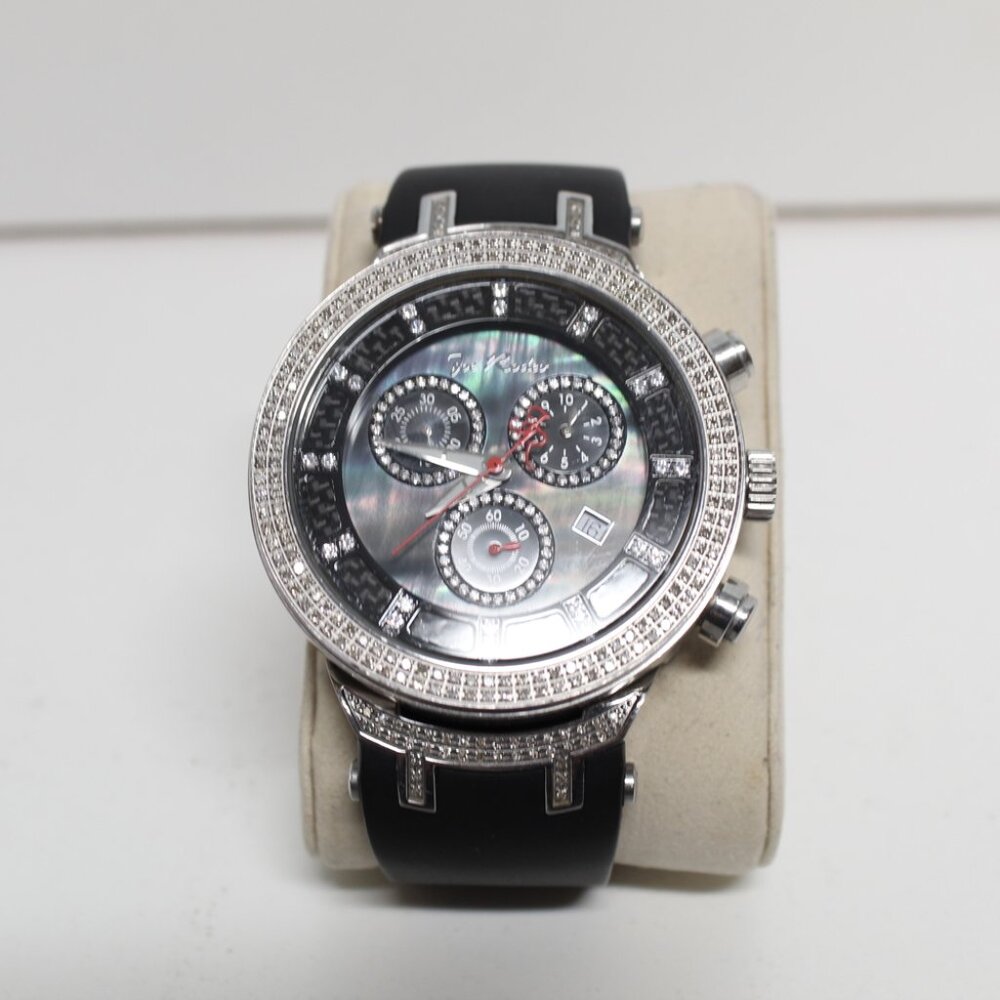 Joe Rodeo JJM-3 Diamond Watch w/Black Rubber Band #1007H